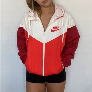 Nike Red Windbreaker